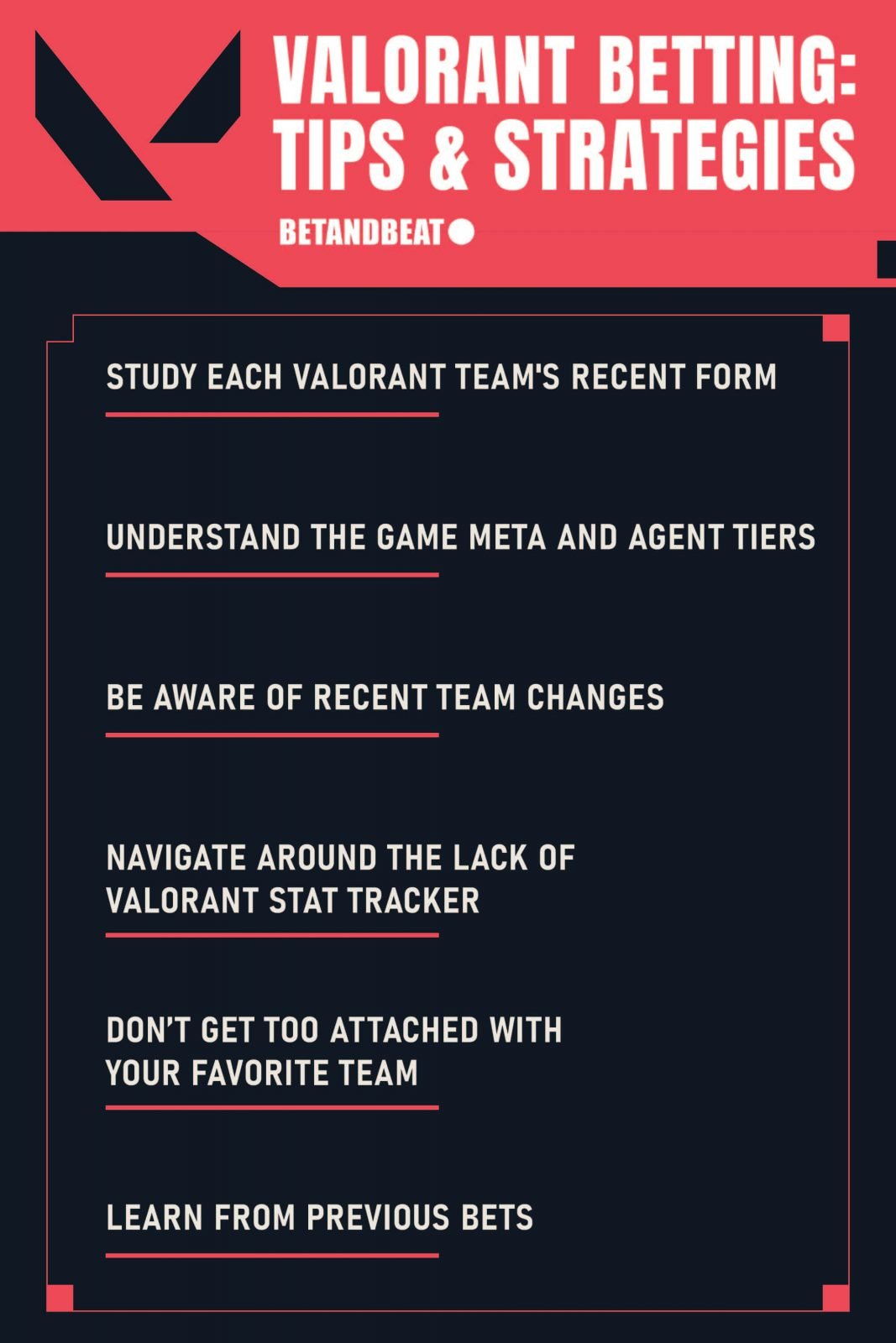 Useful strategies and tips for Valorant betting.